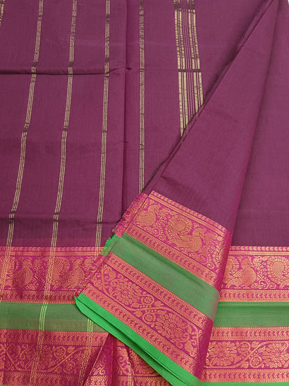 Kanchi Cotton - Festival Fusion -Redish mixed Mejantha- KCFP90