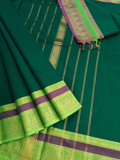 Kanchi Cotton - Festival Fusion -Dark Green- KCFP103