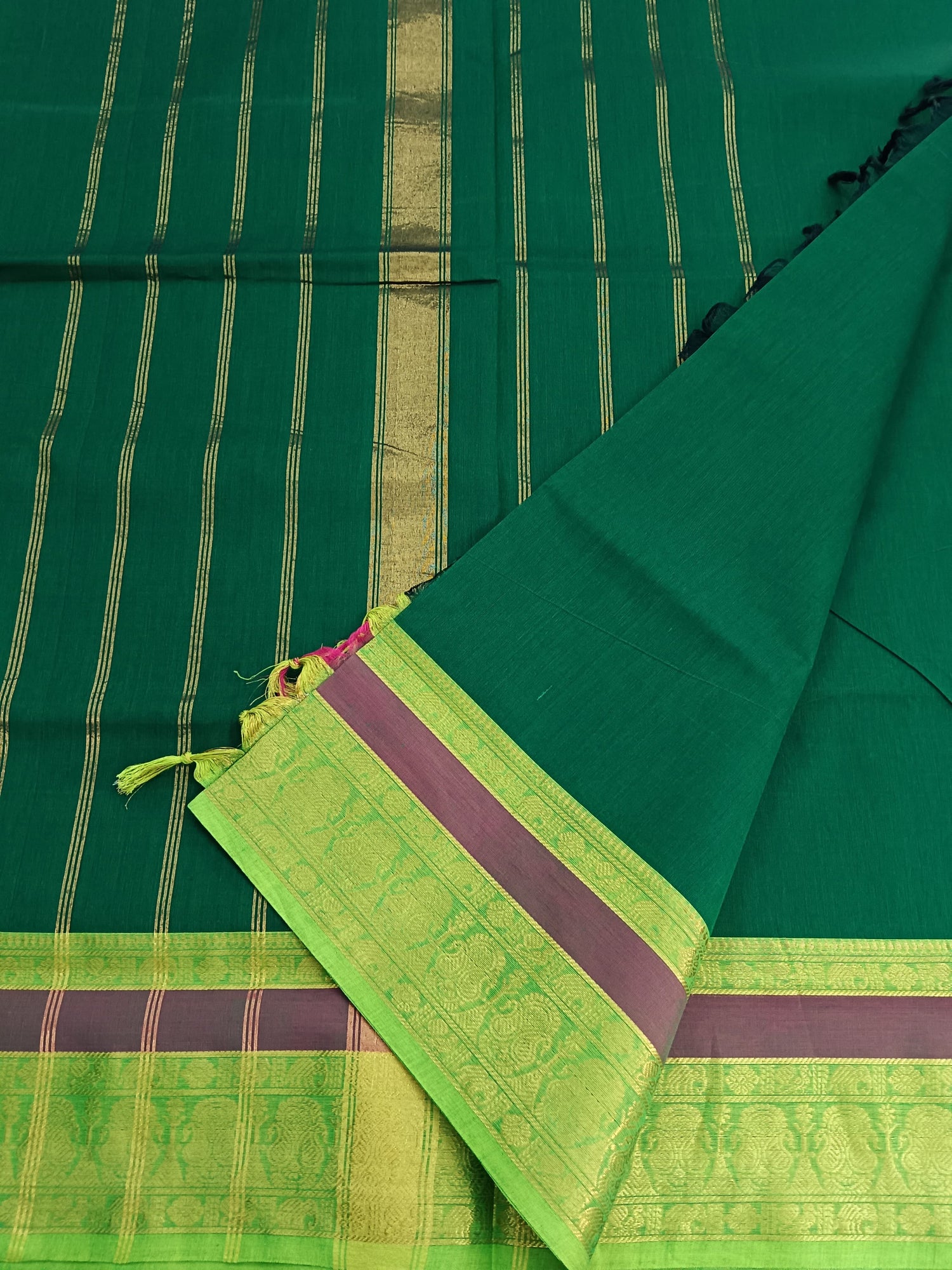Kanchi Cotton - Festival Fusion -Dark Green- KCFP103