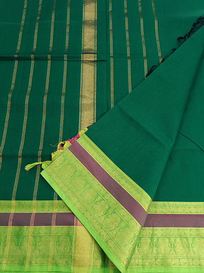 Kanchi Cotton - Festival Fusion -Dark Green- KCFP103