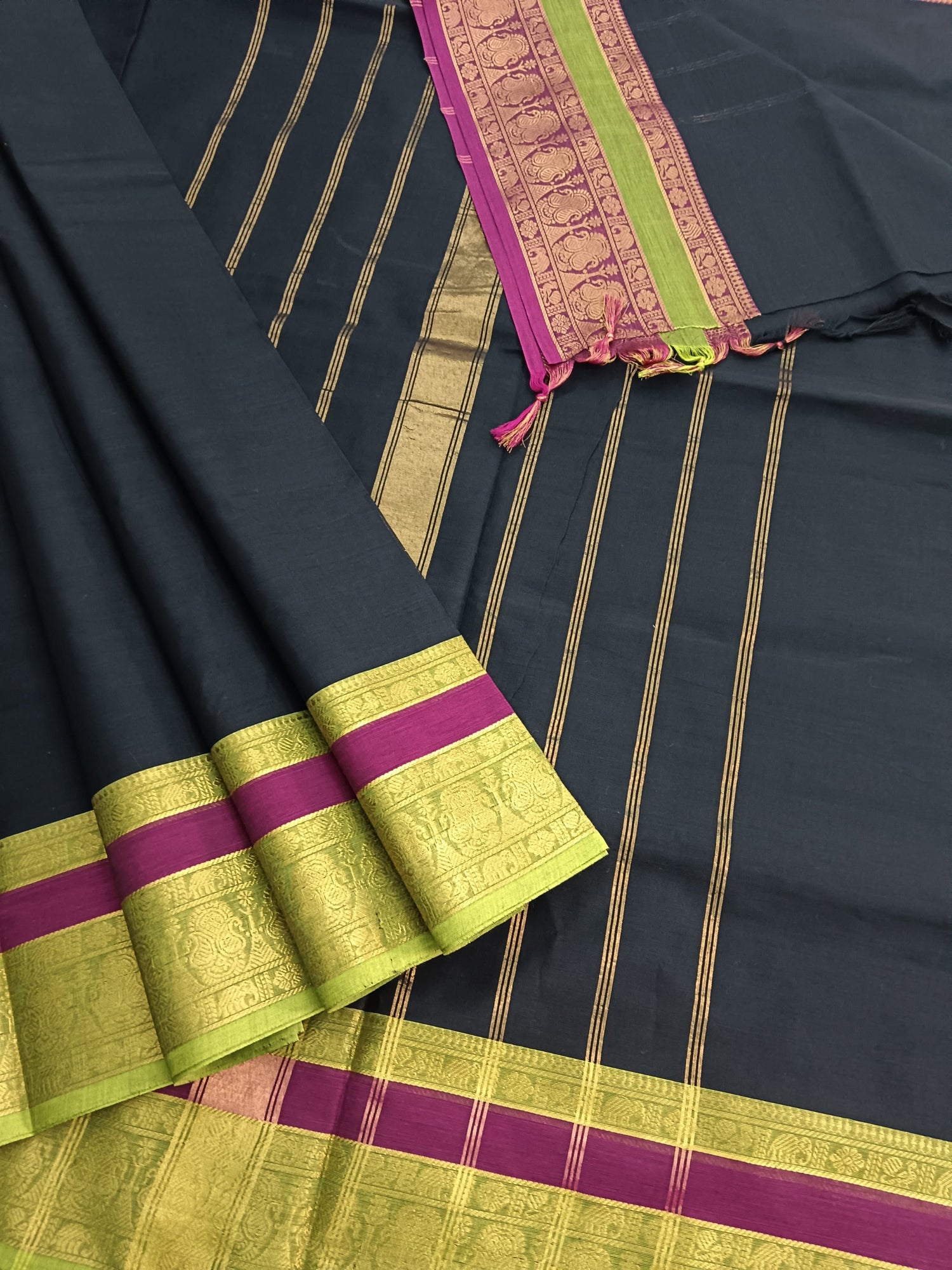 Kanchi Cotton - Festival Fusion -Black- KCFP104