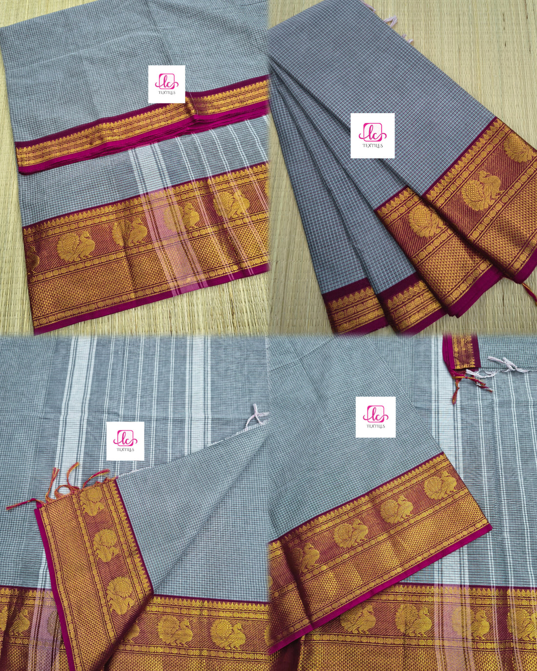 Kandangi Korvai Checks -Grey- KKC59