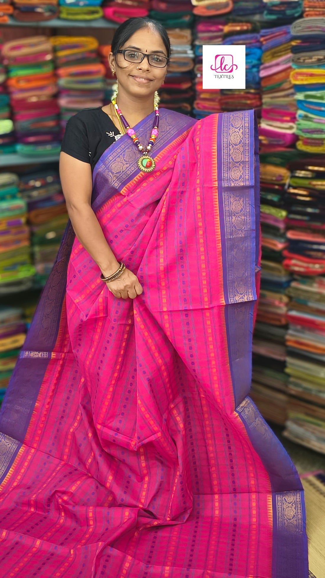 Kanchi Cotton - Festival Fusion-Pink- KCFABD129