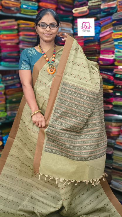 Negamam Cotton Saree - Tussar- NC31