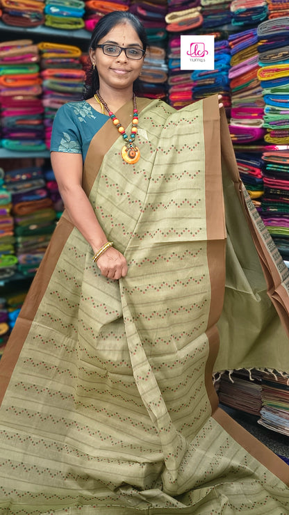 Negamam Cotton Saree - Tussar- NC31