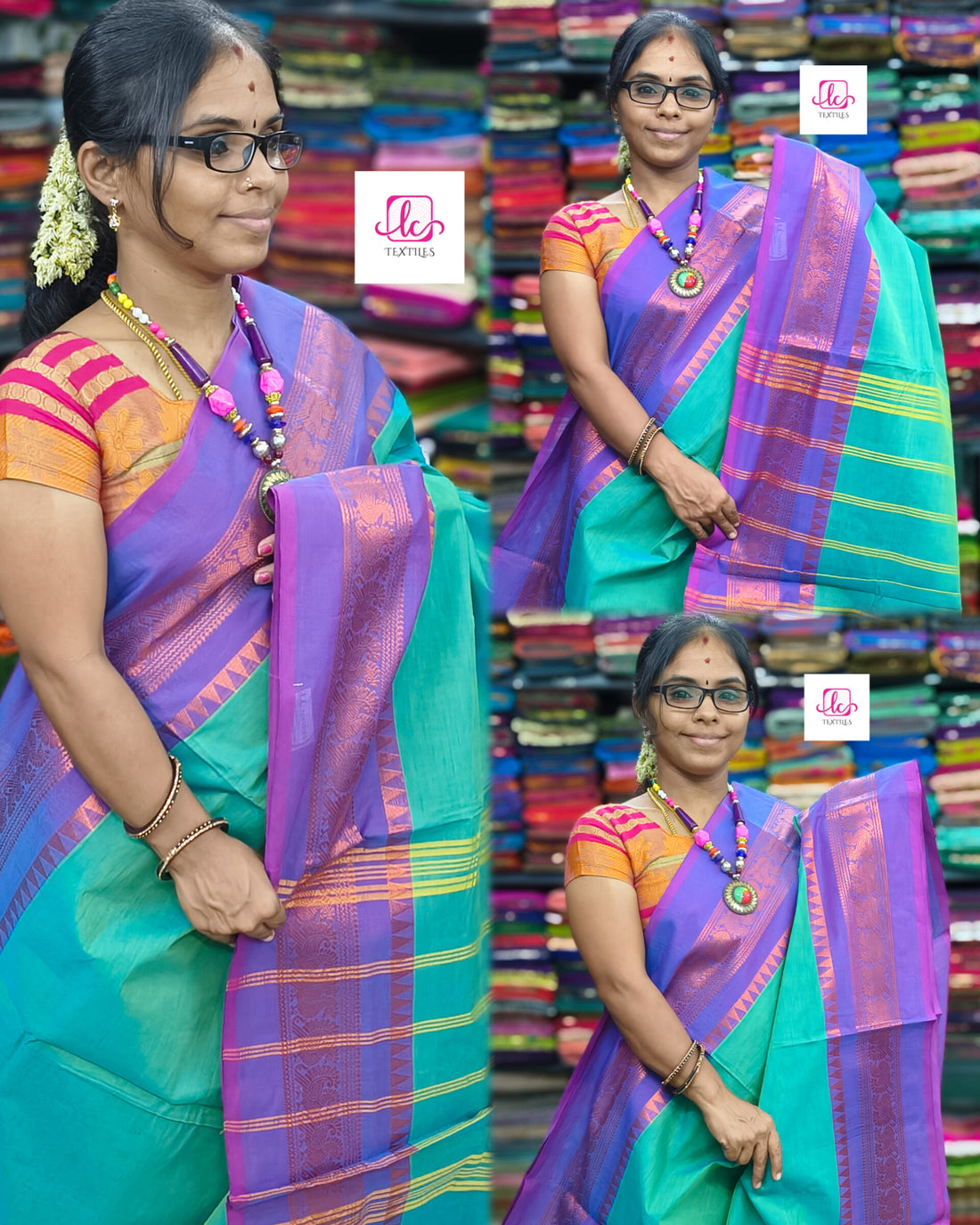 Kanchi Cotton - All Day Fusion -Aqua blue - KCAF48