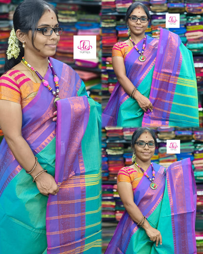 Kanchi Cotton - All Day Fusion -Aqua blue - KCAF48