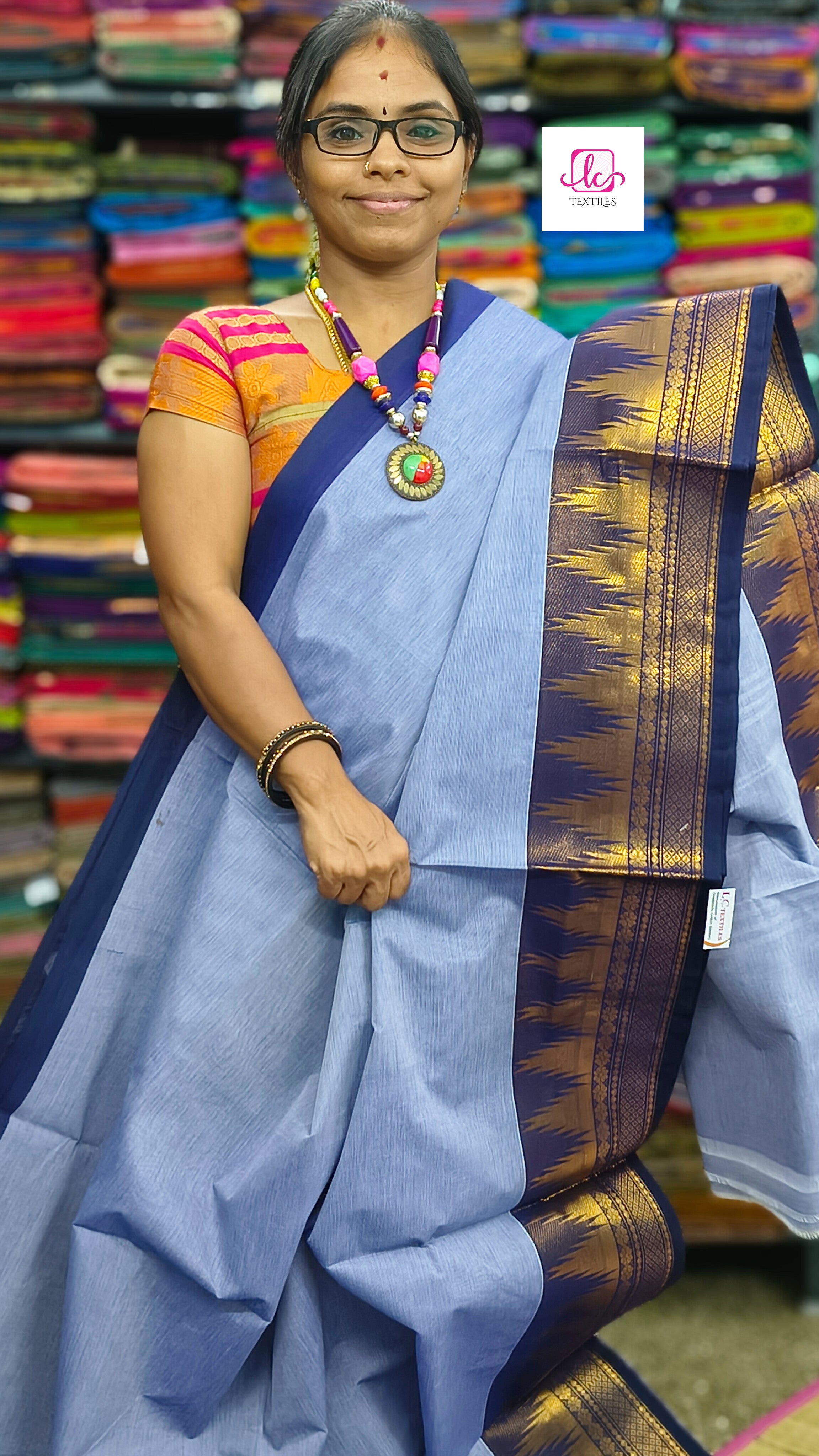 Kanchi Cotton - All Day Fusion -Bluish grey- KCAF51