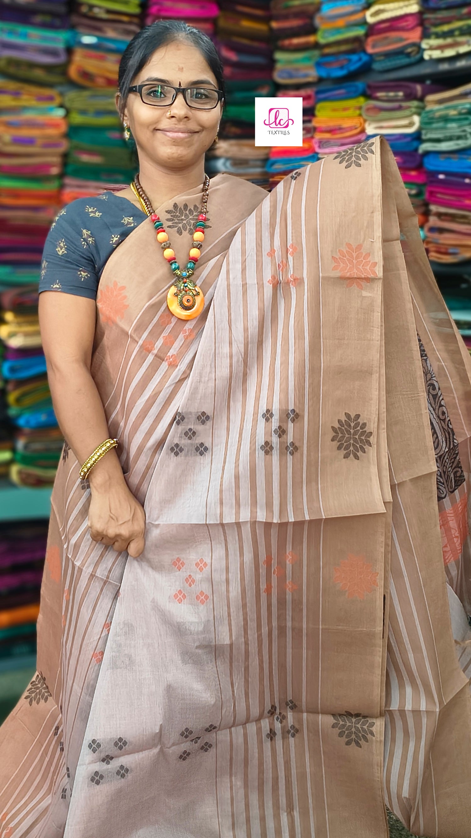 Negamam Cotton Saree - Pastal maroon - NC47