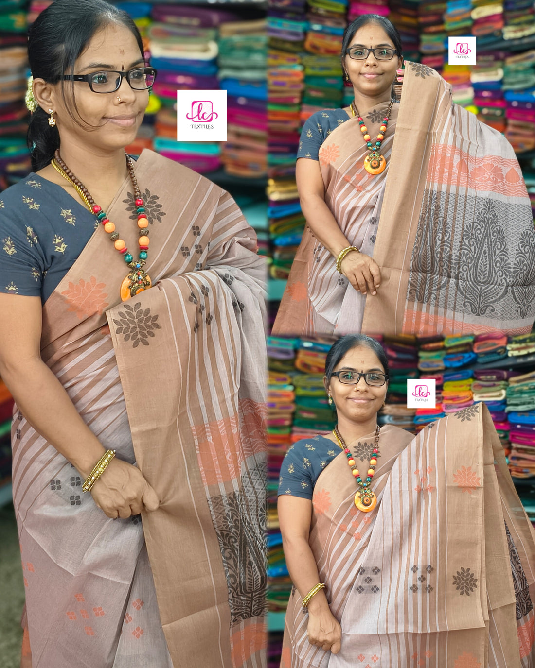 Negamam Cotton Saree - Pastal maroon - NC47