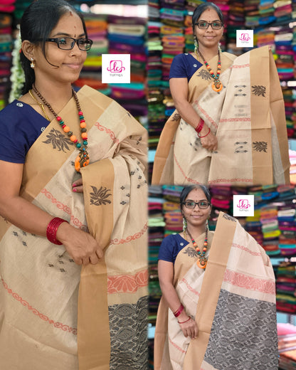 Negamam Cotton Saree - Tussar- NC53