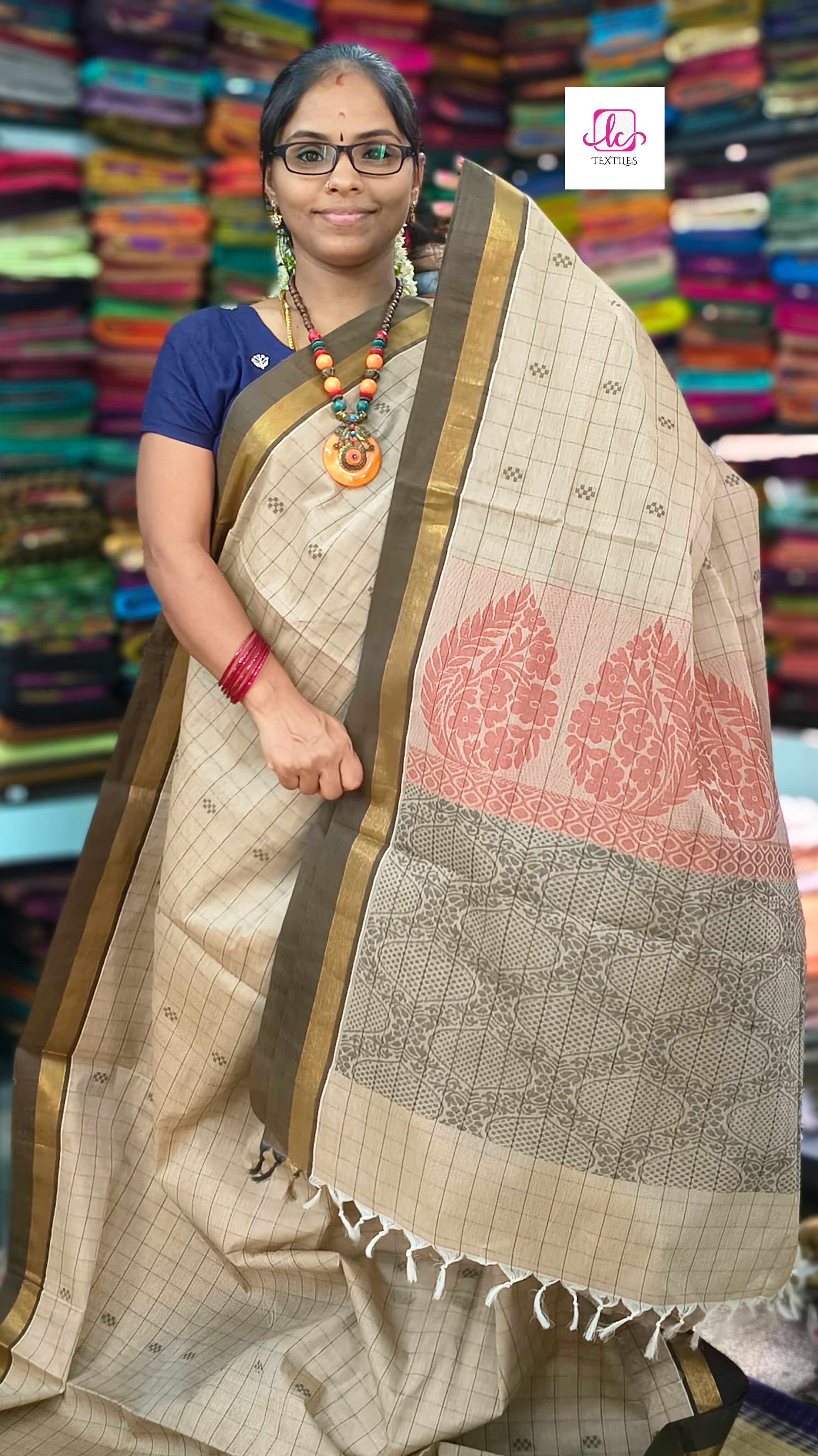 Negamam Cotton Saree - Tussar - NC57