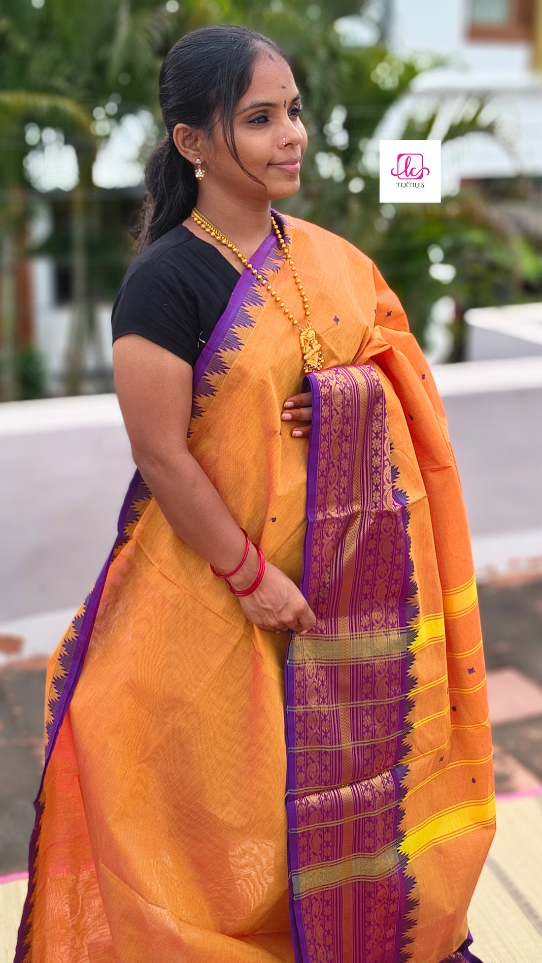 Kanchi Cotton - Festival Fusion - Yellow mixed pink dual tone- KCFB150