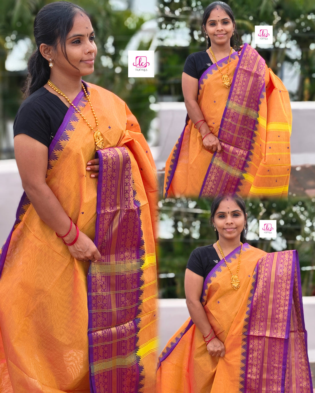 Kanchi Cotton - Festival Fusion - Yellow mixed pink dual tone- KCFB150