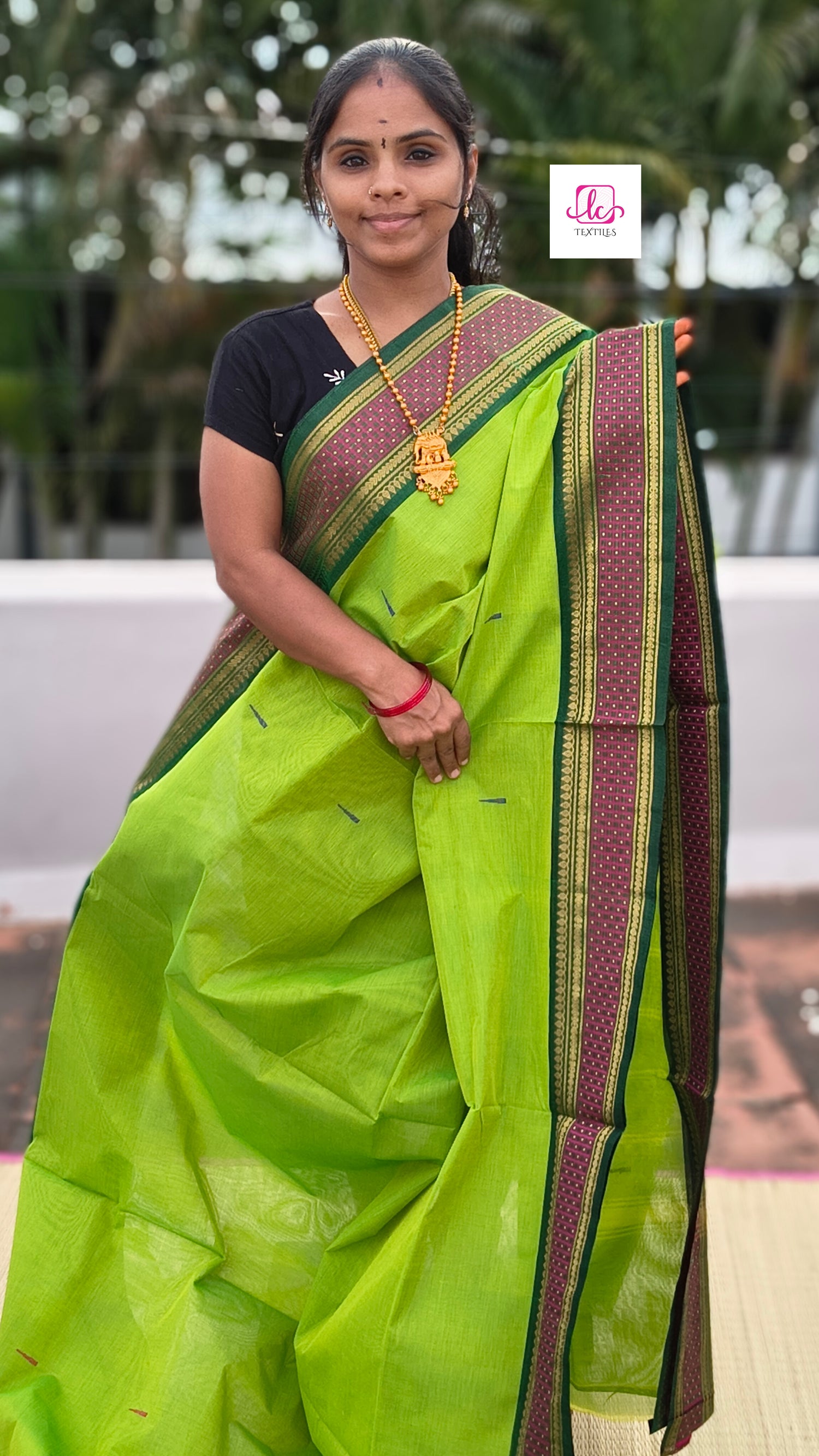 Kanchi Cotton - Festival Fusion-Neon green- KCFB146