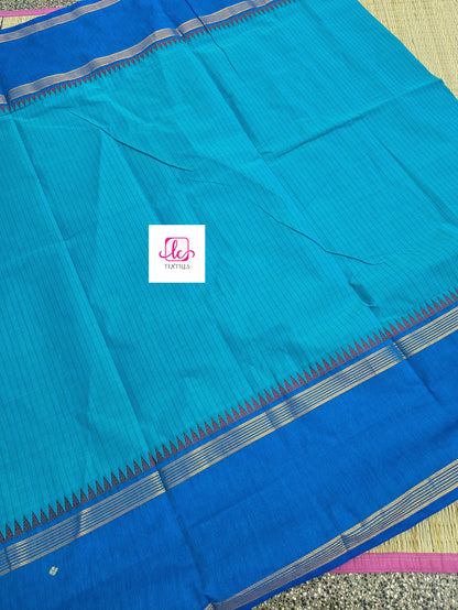 Kandangi Korvai Checks -Rama blue- KKC62