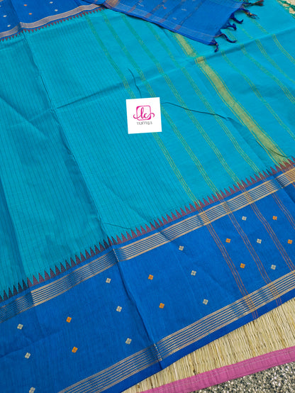 Kandangi Korvai Checks -Rama blue- KKC62