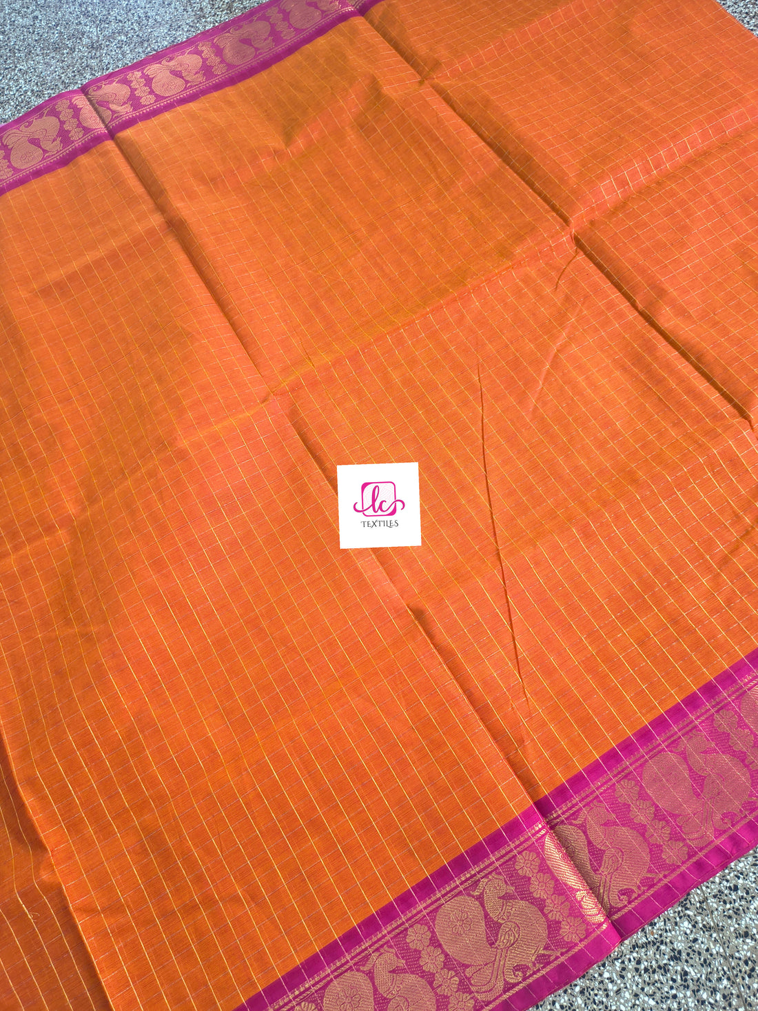 Kandangi Checks -orange- KC67