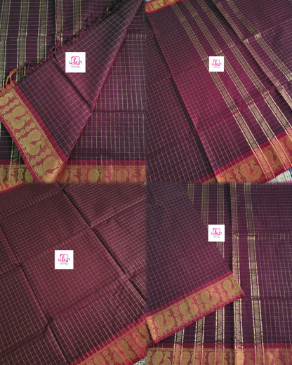 Kandangi Checks -Brown- KC68