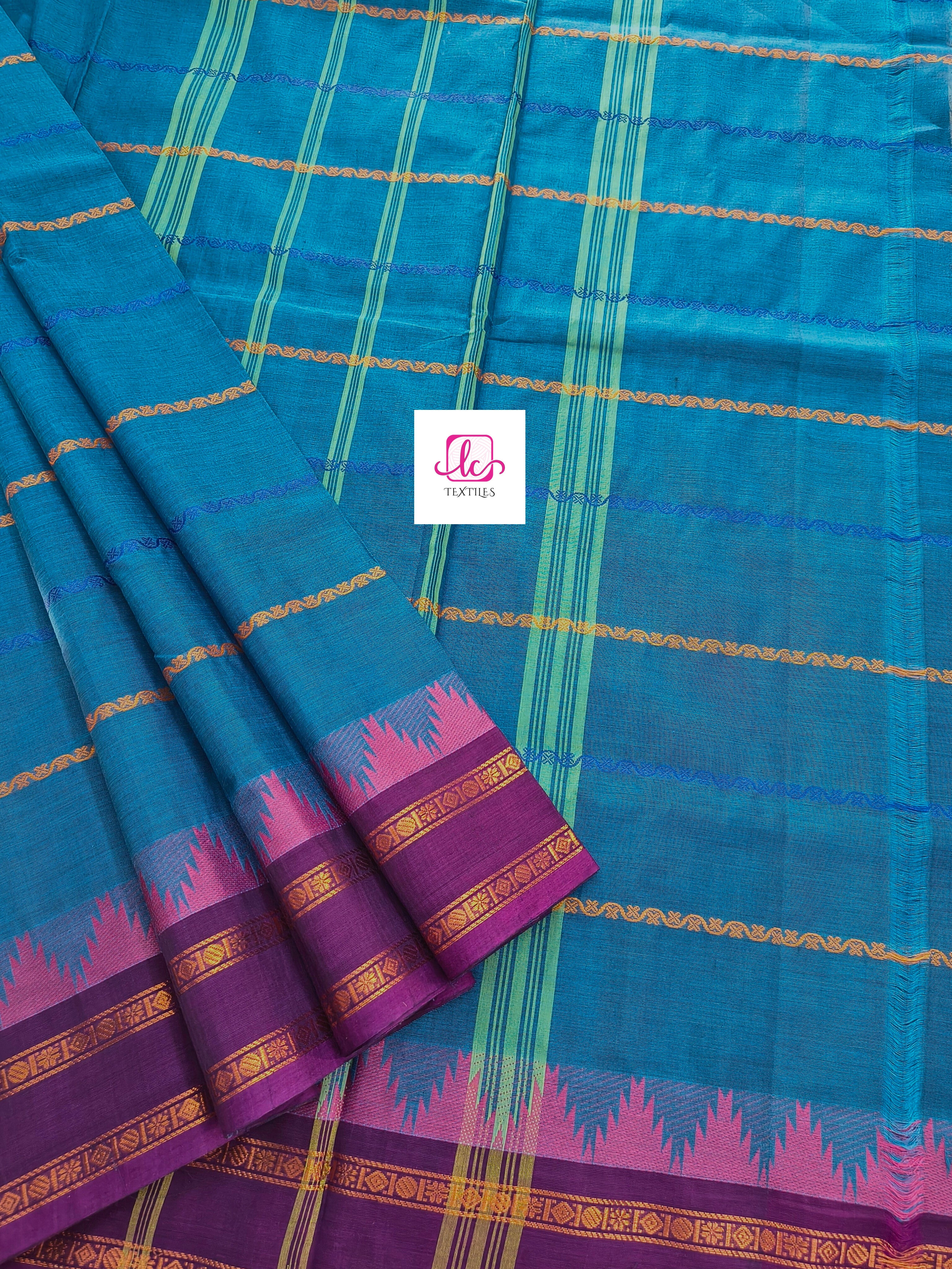 Kanchi Cotton - Festival Fusion -Saphire blue - KCFV165