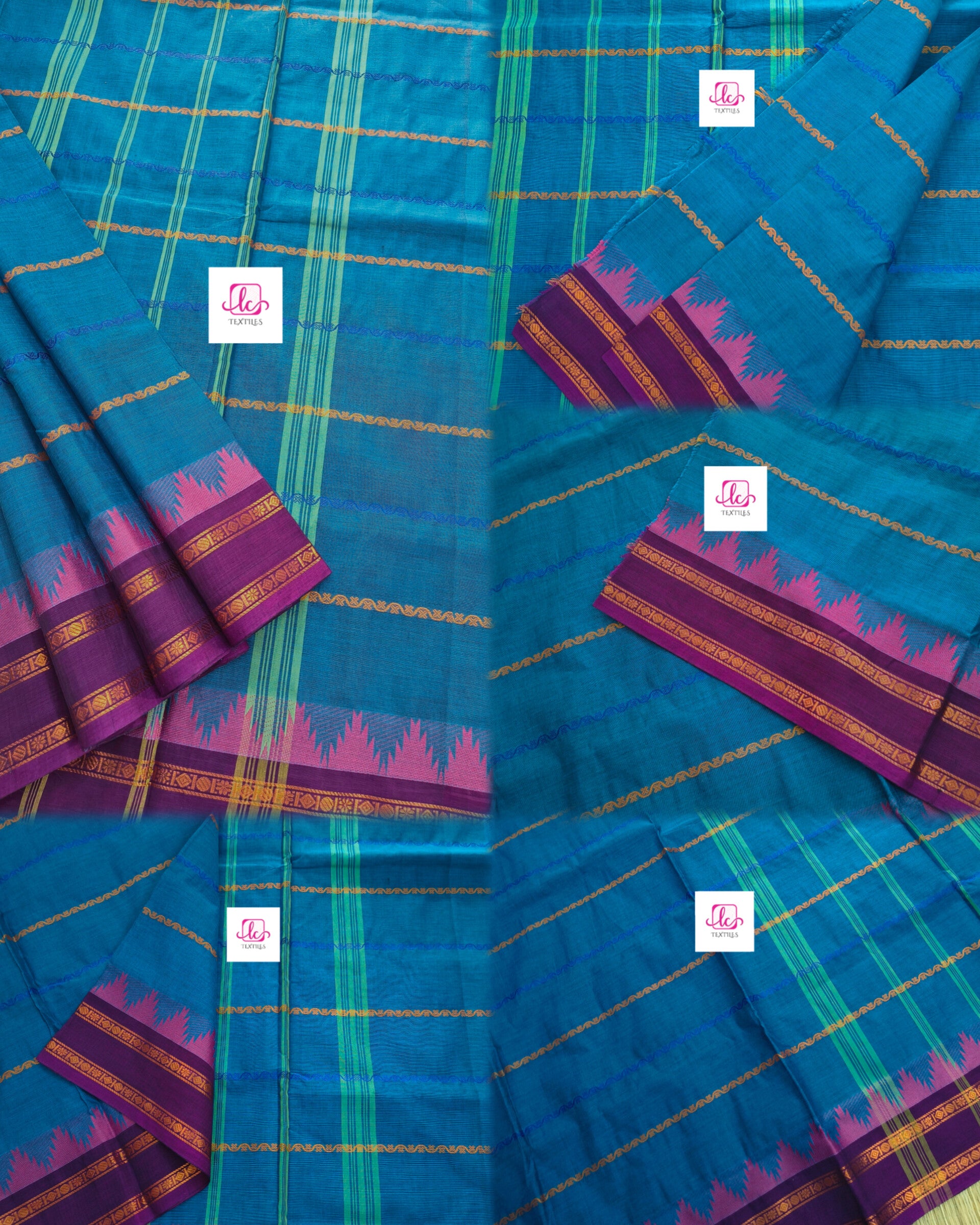 Kanchi Cotton - Festival Fusion -Saphire blue - KCFV165