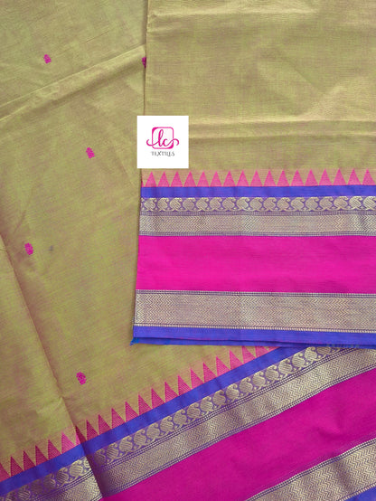 Kanchi Cotton - Festival Fusion - Yellow mixed pink dual tone- KCFB173