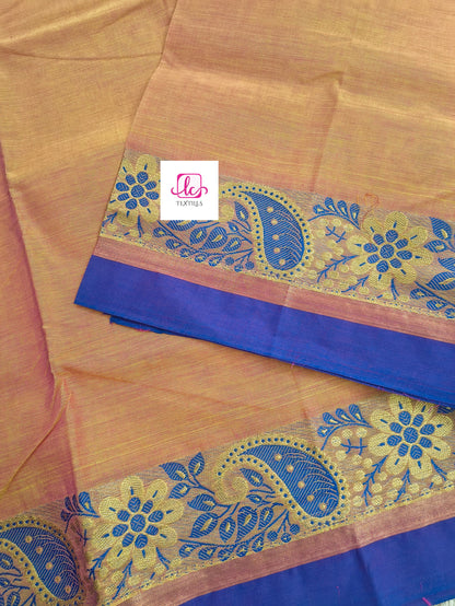 Kanchi Cotton - All Day Fusion -Lemon yellow mixed pink dual tone - KCAF59