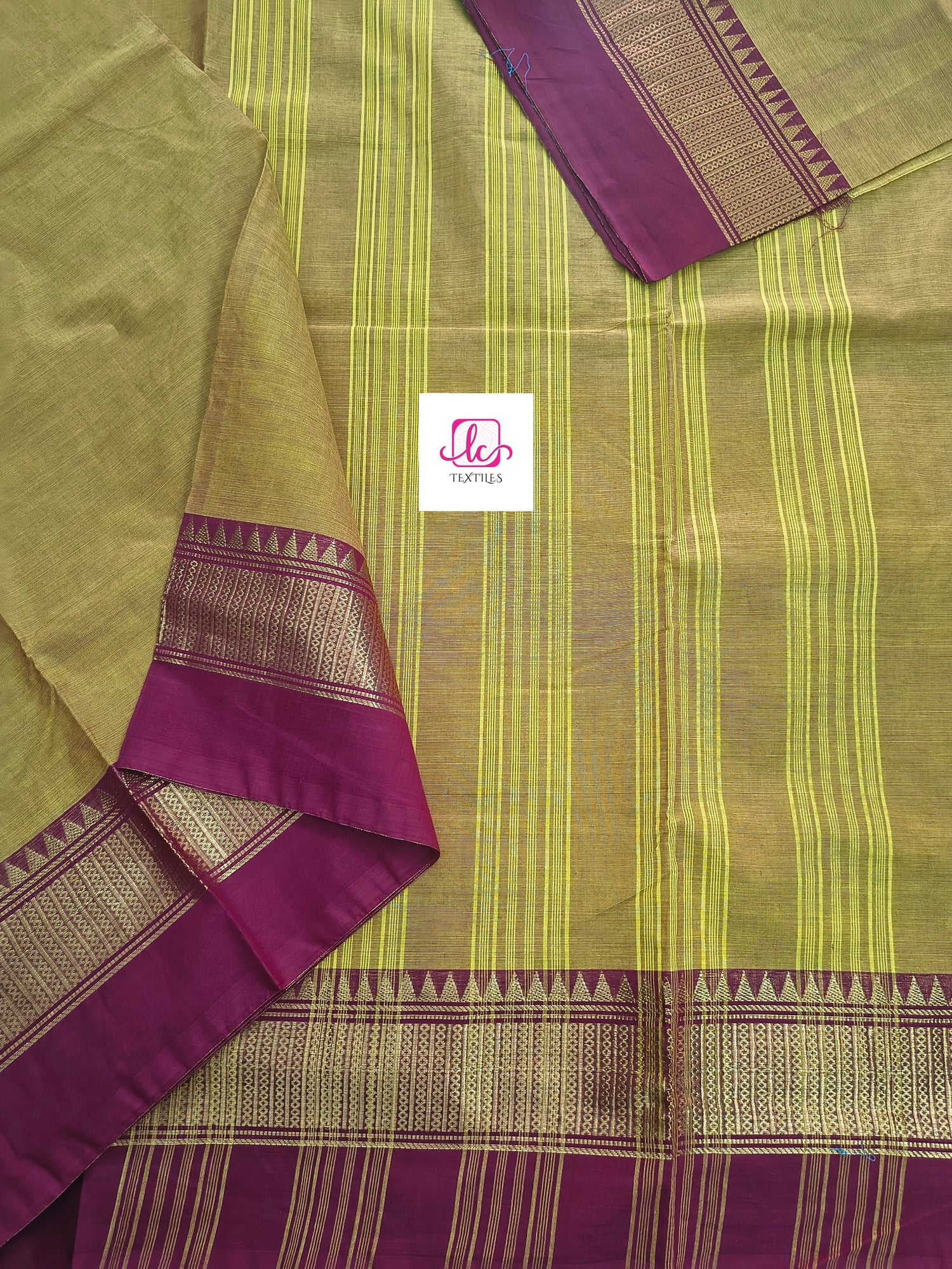 Kanchi Cotton - All Day Fusion --Lemon yellow mixed pink- KCAF63