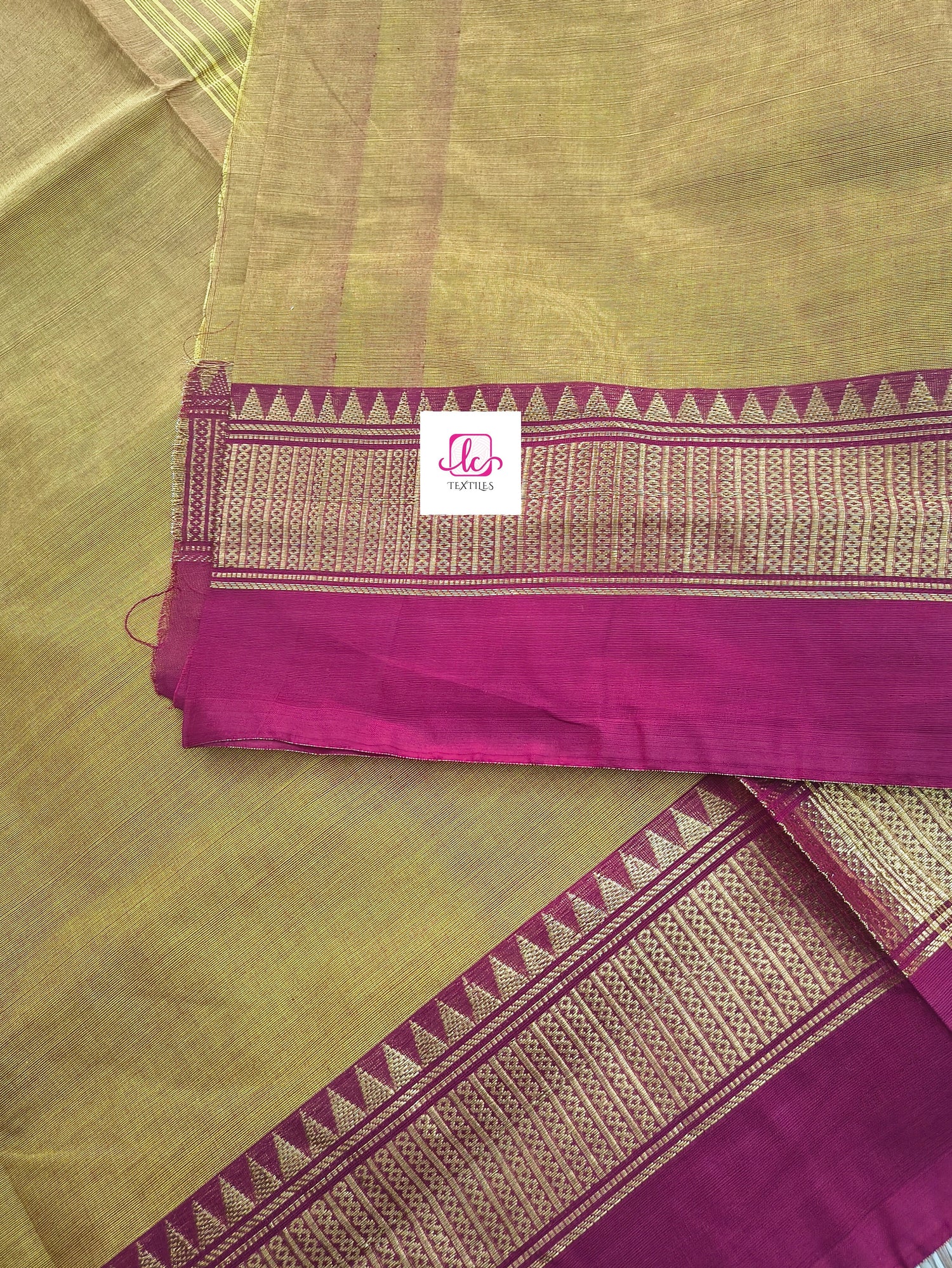 Kanchi Cotton - All Day Fusion --Lemon yellow mixed pink- KCAF63