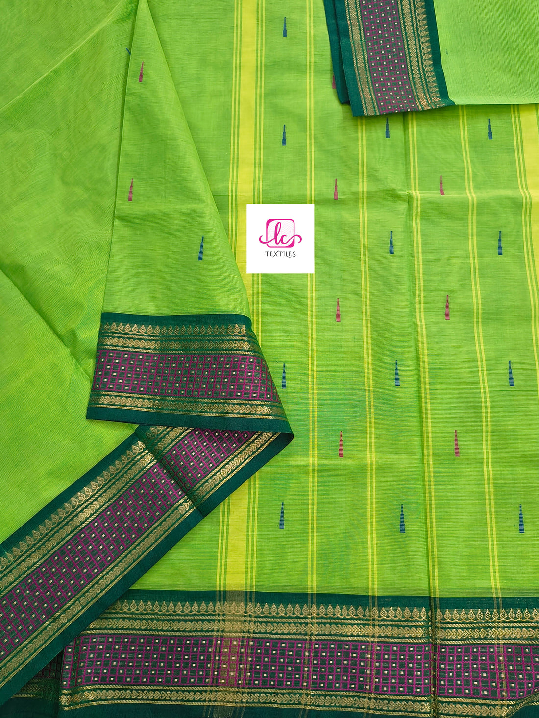 Kanchi Cotton - Festival Fusion-Neon green- KCFB146