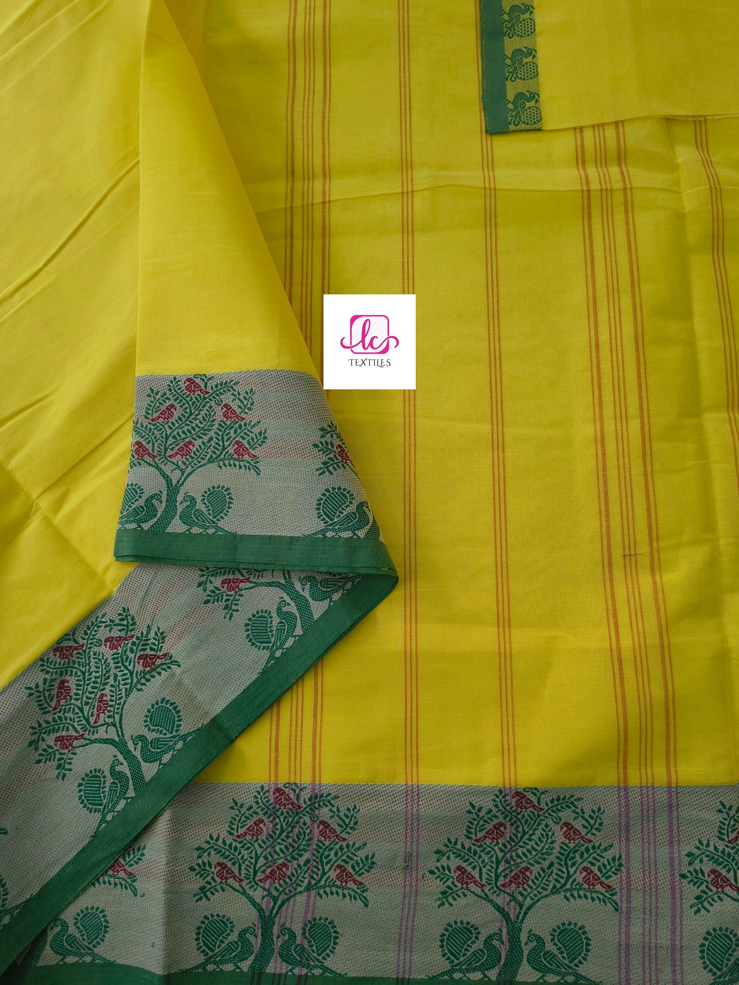 Chettinad Cotton -  Office Wear -Lemon yellow - CCOW57