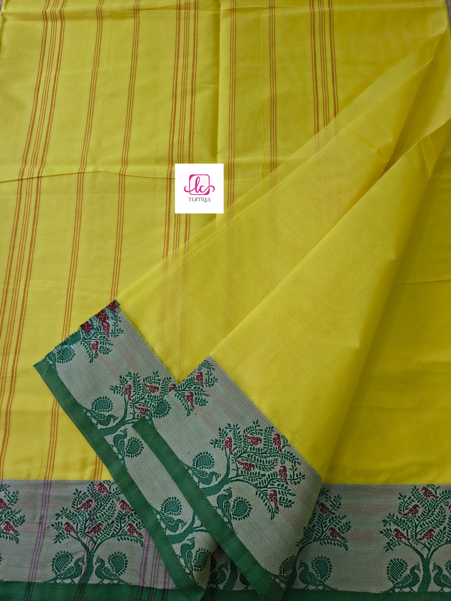 Chettinad Cotton -  Office Wear -Lemon yellow - CCOW57