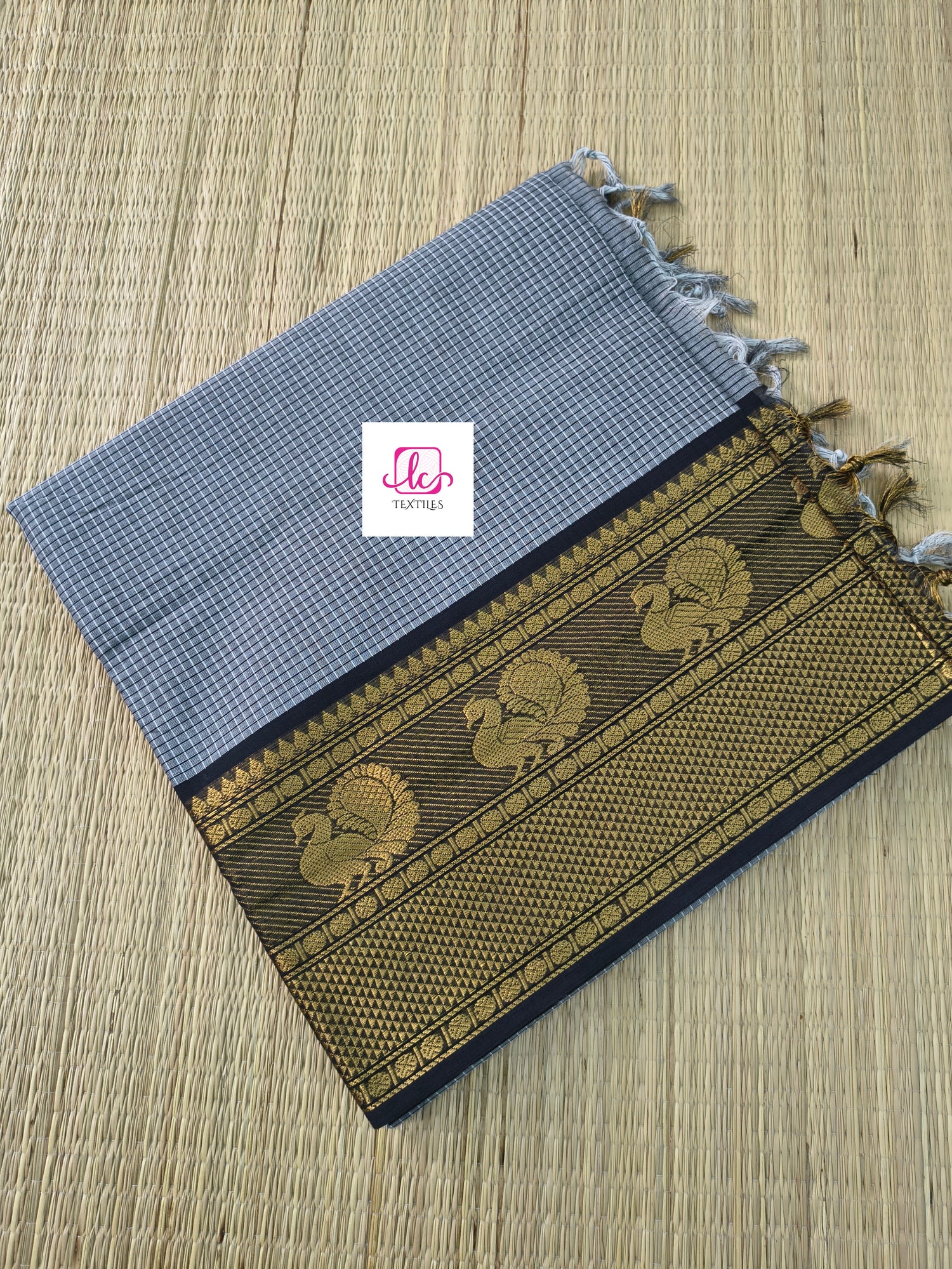 Kandangi Korvai Checks -Grey- KKC48