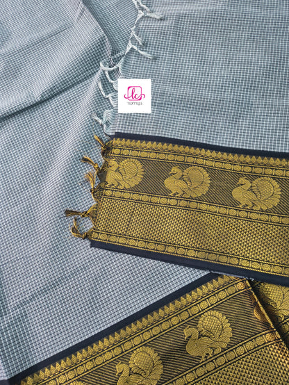 Kandangi Korvai Checks -Grey- KKC48