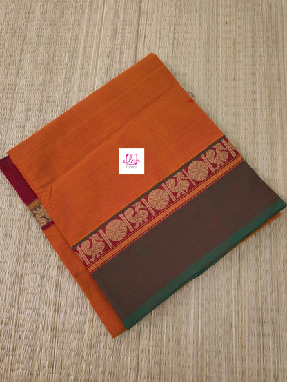 Chettinad Cotton -Daily Wear -Orange- CDW142