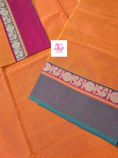 Chettinad Cotton -Daily Wear -Orange- CDW142