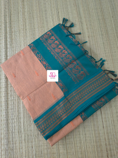 Kalyani cotton -Butta-Pastal orange-KC07