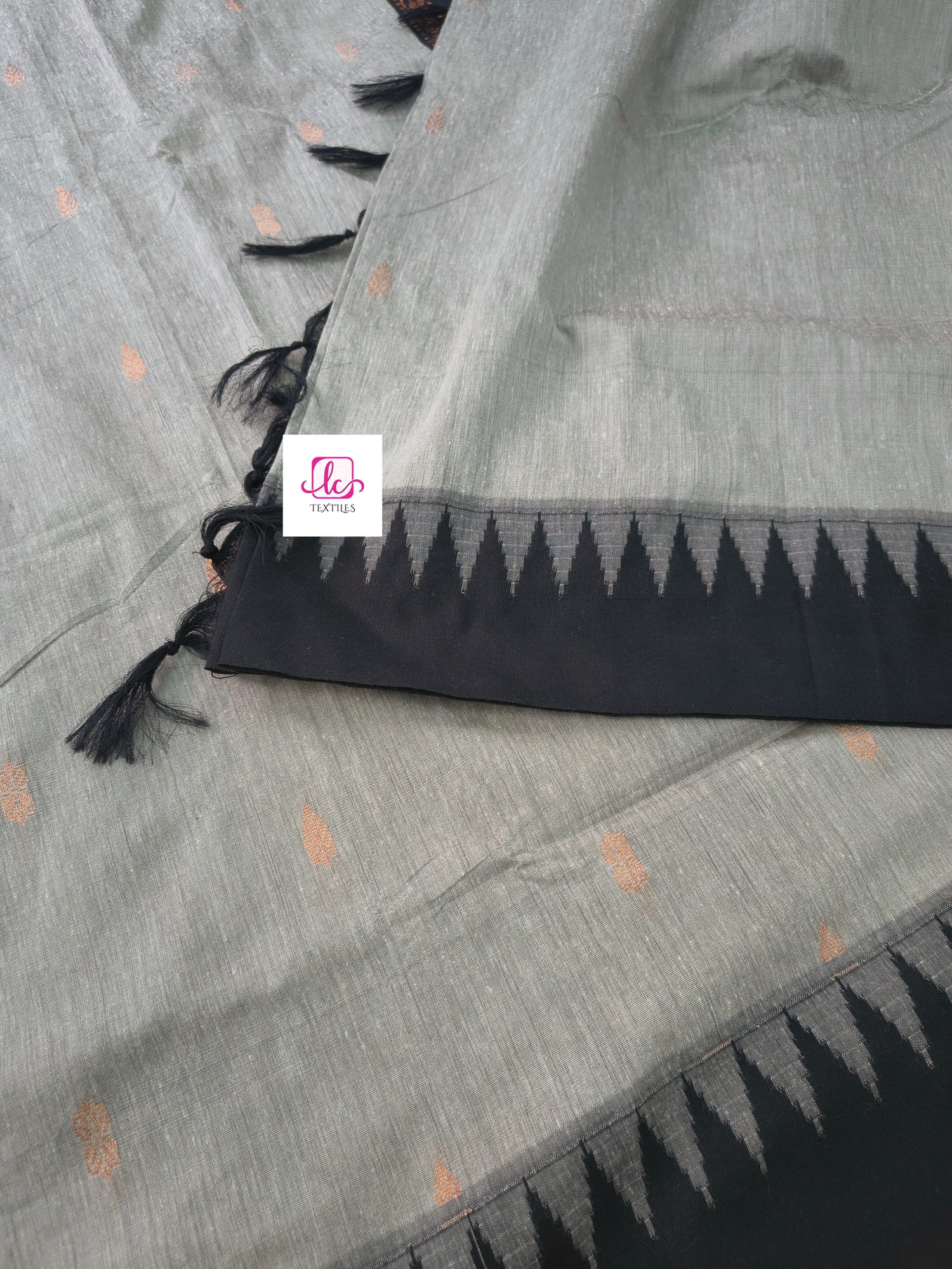 Kalyani cotton -Butta-Grey-KC01