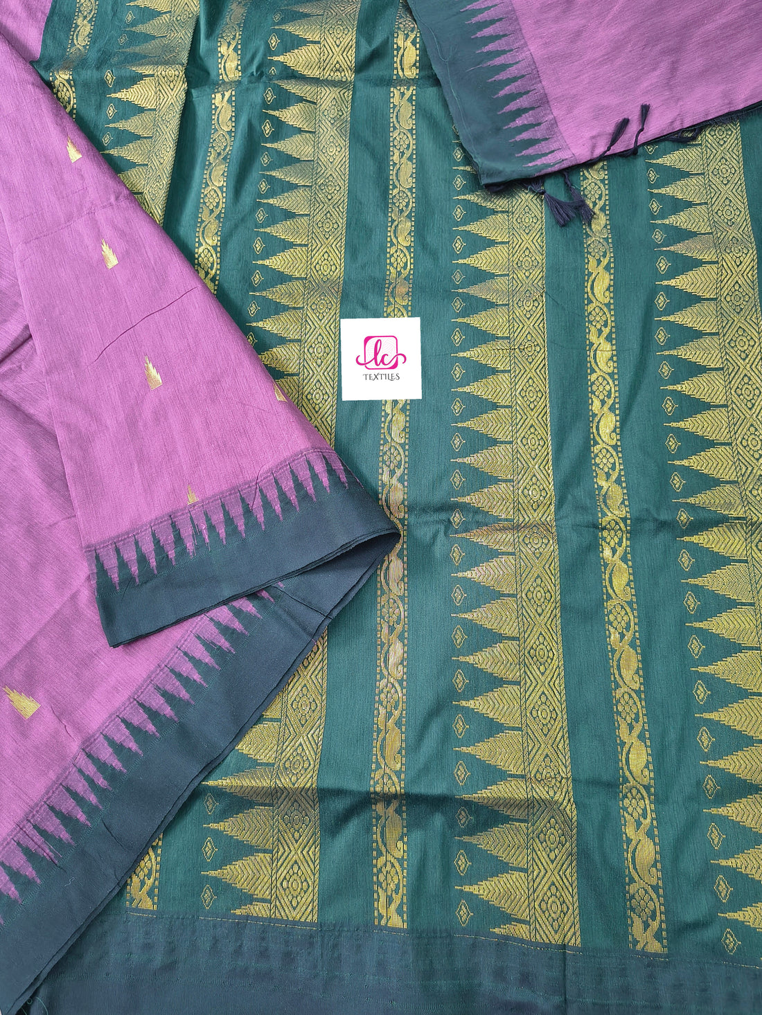 Kalyani cotton -Butta-pastel lavendar-KC02