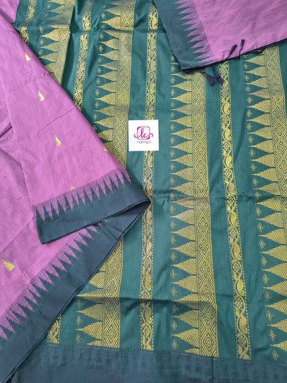 Kalyani cotton -Butta-pastel lavendar-KC02