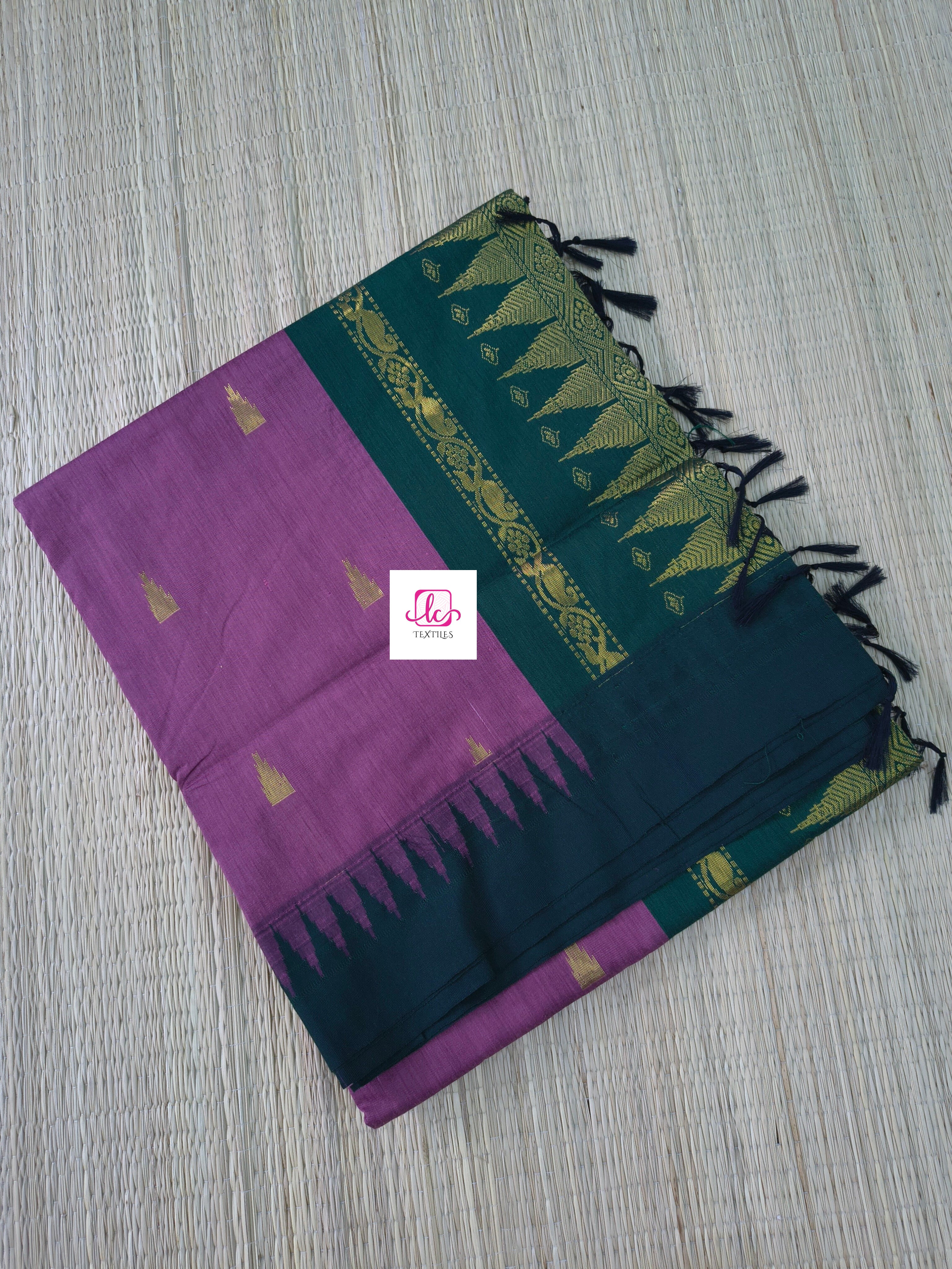 Kalyani cotton -Butta-pastel lavendar-KC02