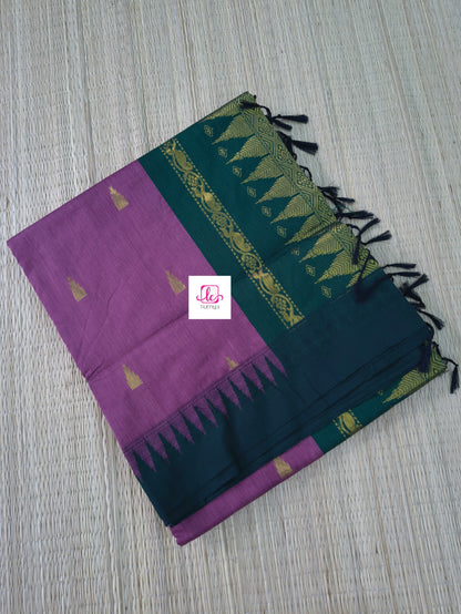 Kalyani cotton -Butta-pastel lavendar-KC02
