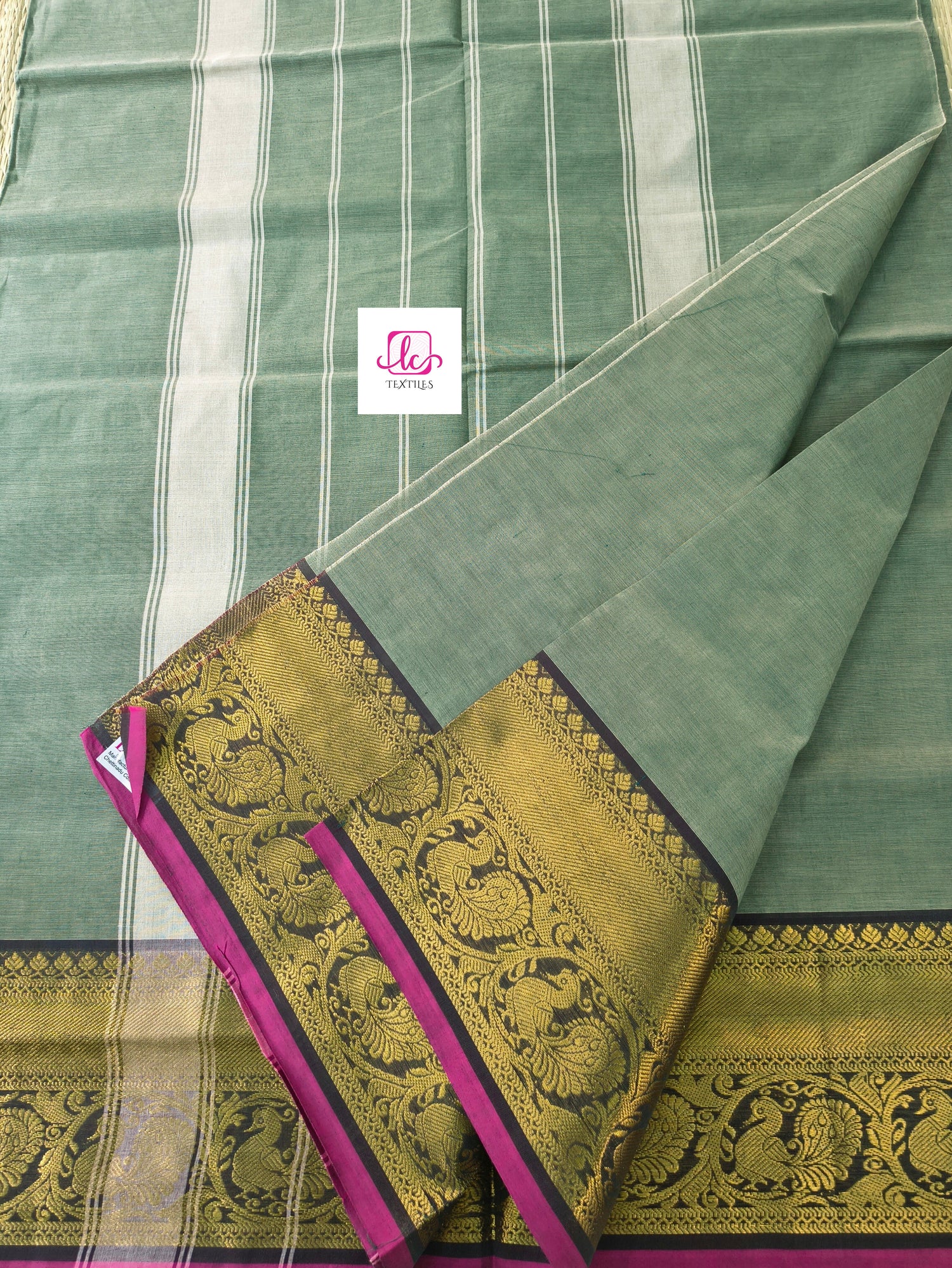 Kanchi Cotton - Festival Fusion -Pastal green- KCFP181