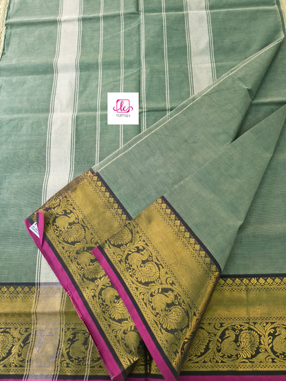 Kanchi Cotton - Festival Fusion -Pastal green- KCFP181