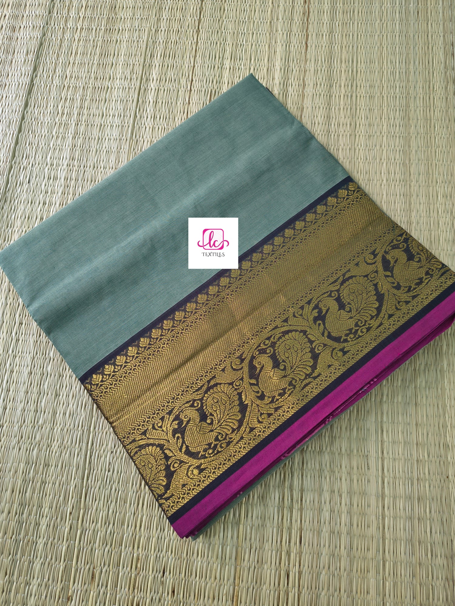 Kanchi Cotton - Festival Fusion -Pastal green- KCFP181