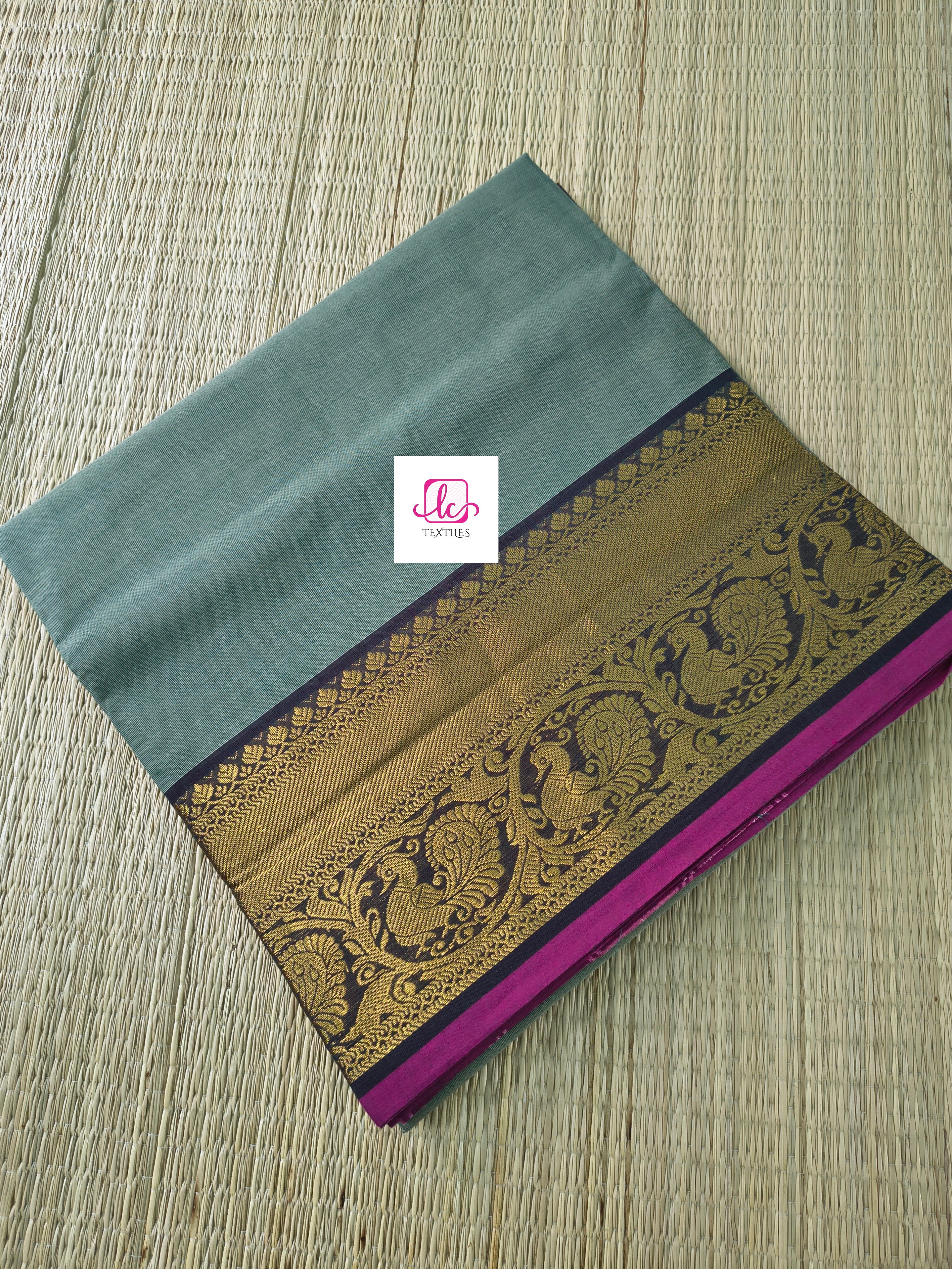 Kanchi Cotton - Festival Fusion -Pastal green- KCFP181