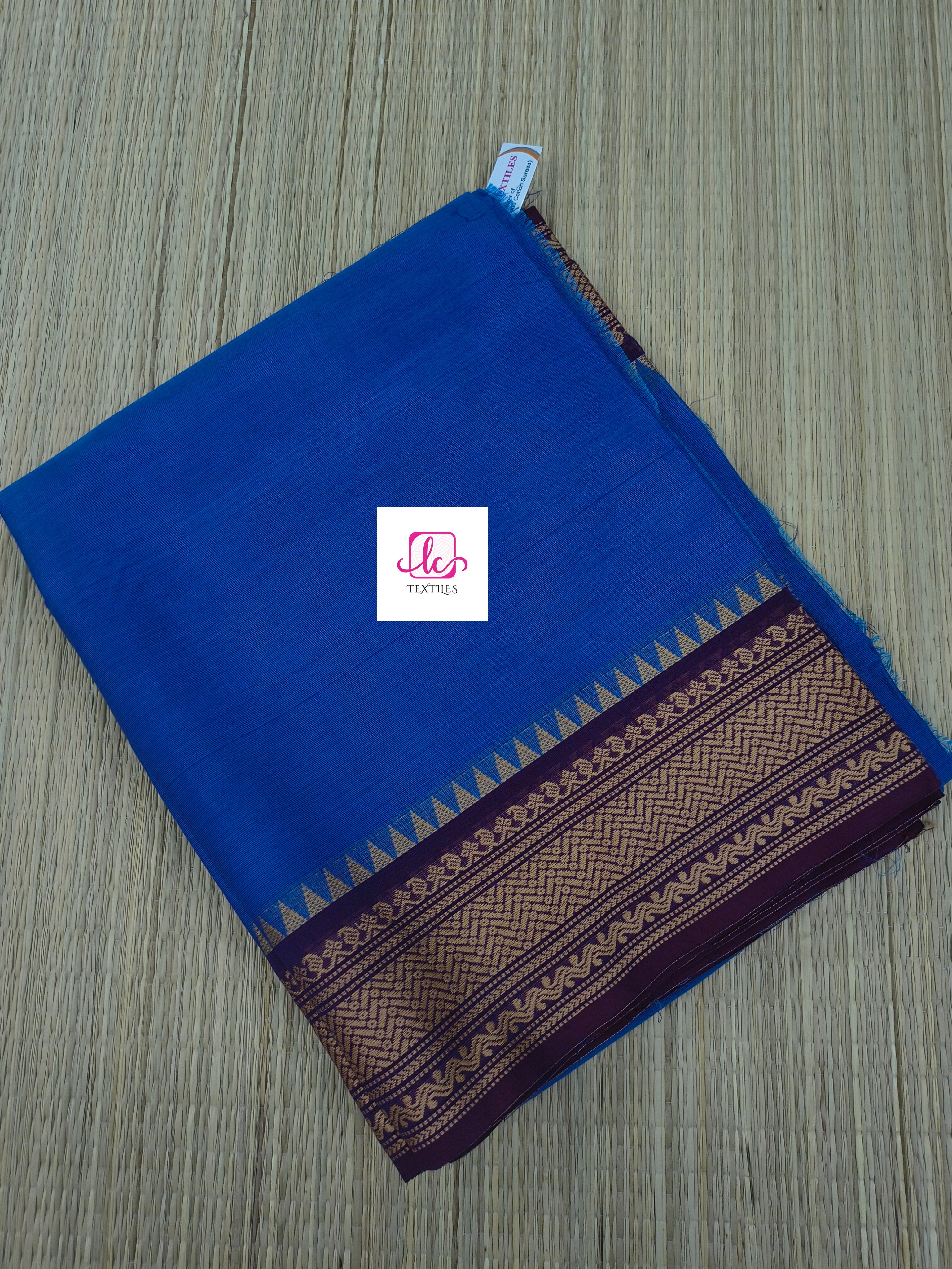 Madisar-chettinad cotton-Sky blue-msc08