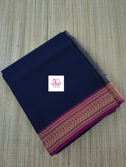 Madisar-chettinad cotton-Navy blue-msc07
