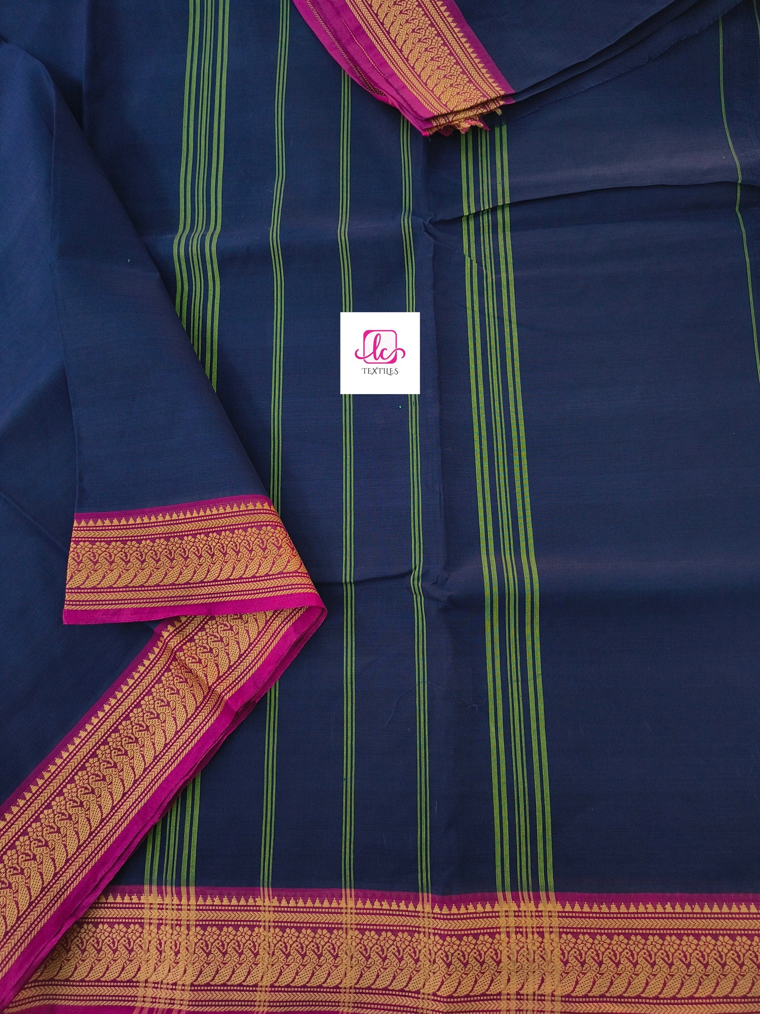 Madisar-chettinad cotton-Navy blue-msc07