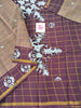 Madurai Sungudi Cotton - zari checks - Tussar- MS69